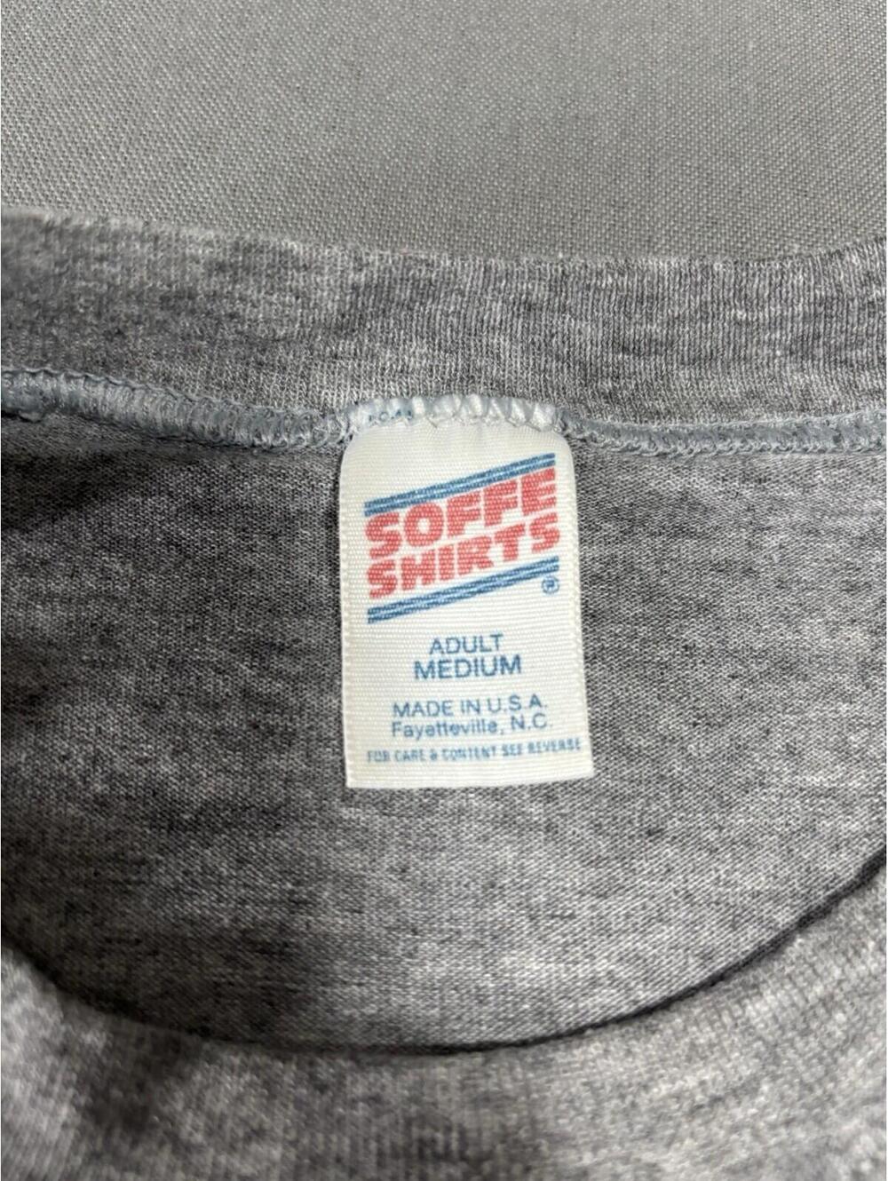 Vintage Military USMC Marine Corps Made In USA T-Shirt Size Medium Gray Black - Picture 4 of 14